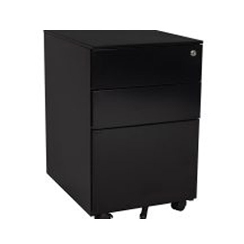 3 Drawer Mobile Pedestal – BK
