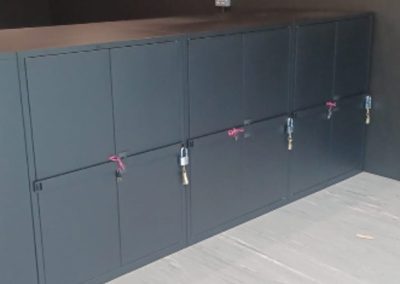 Half Height Cupboard with Locking Bar