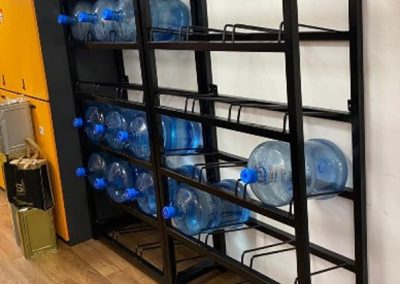 T2 Metal Water Gallon Storage Racking (Certis Cisco Aviation Security)