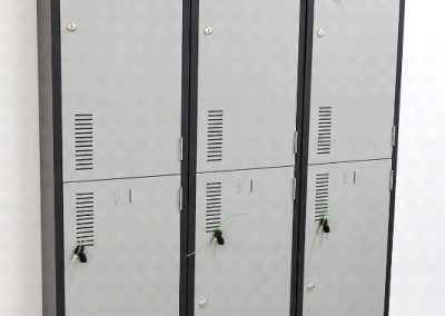 2 Door Staff Locker - 2 Tones Grey (MBS)