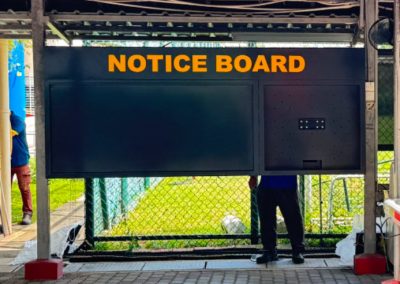 Custom Made Notice Board with Laser Cut Name