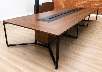 Rectangular Meeting Table with Metal Leg