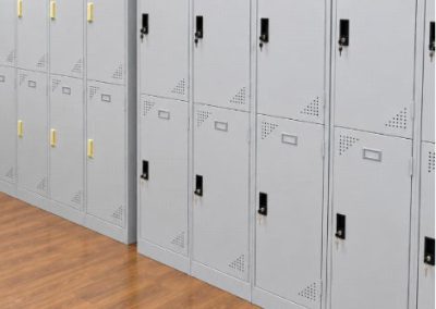 2 Door Metal Locker with Key Lock (Alfa Tech – Woodlands)