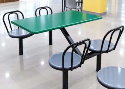 4 Seaters With Backrest - Canteen Set (Edu – Kaki Bukit)