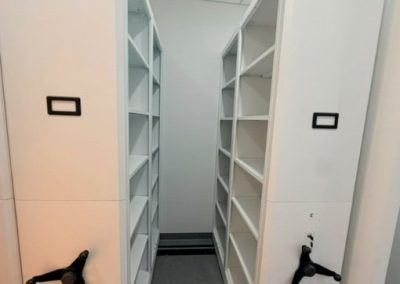 8 bays with 2 bays deep compactus (Jewel - Office)